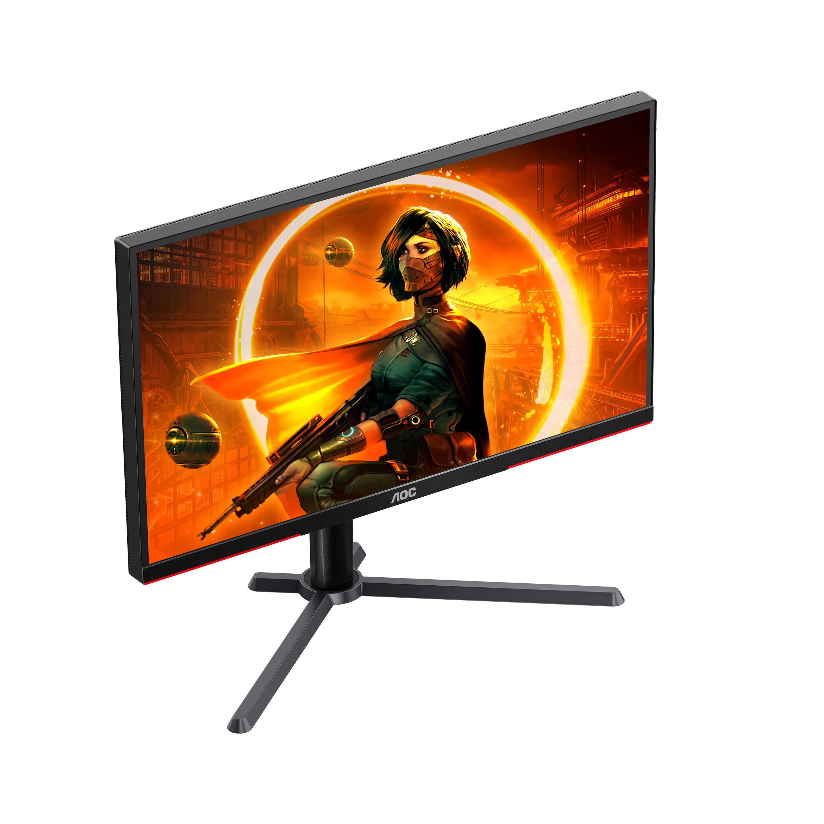 Monitor AOC Q27G3XMN/BK (27" - Fast VA - 180 Hz - Preto/Vermelho) — miniatura 4