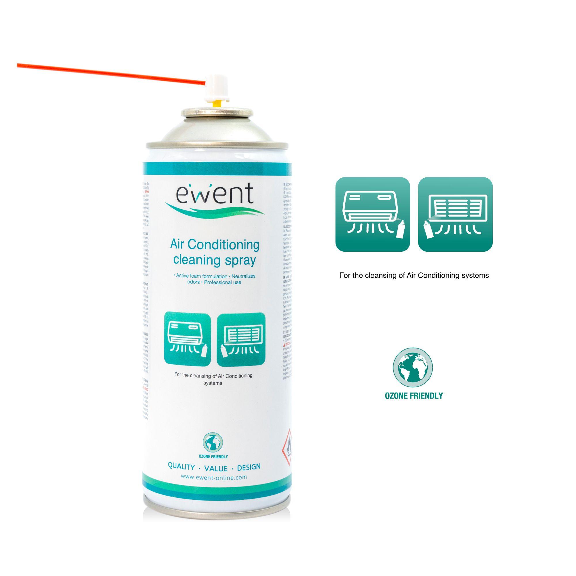 Spray de Limpeza para Ar Condicionado EWENT EW5619 (Universal - Branco) — miniatura 4