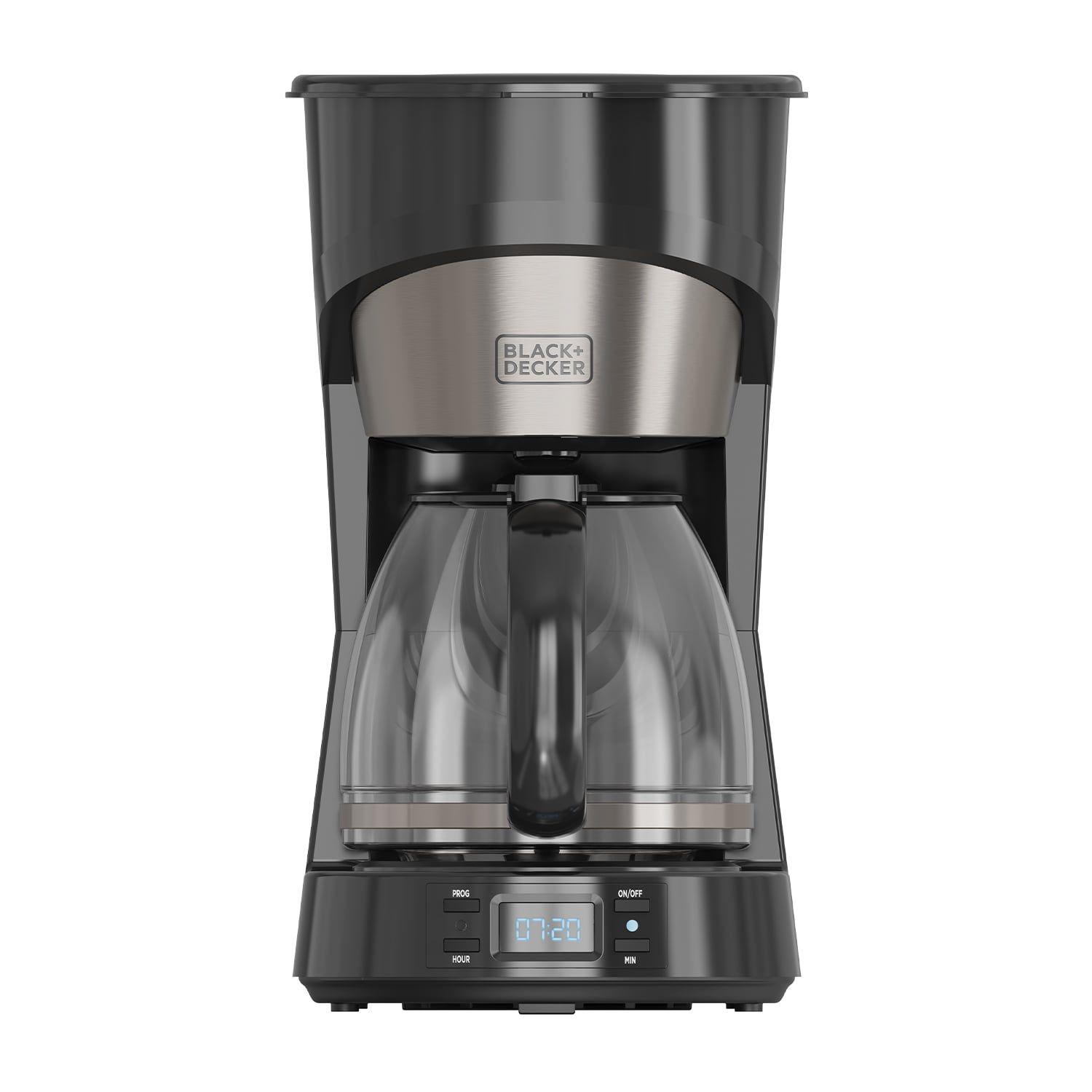 Máquina de Café de Filtro BLACK+DECKER BXCO1002E (Café moído - 870 W - 1,25 l - Preto e Prateado)