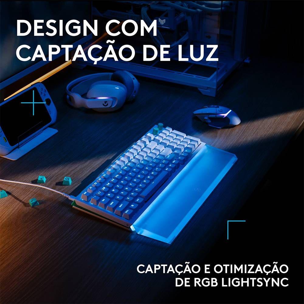 Apoio de Pulso para Teclado LOGITECH G512 X PALM REST 98 (Teclado Logitech G512 X 98 - Transparente) — miniatura 2