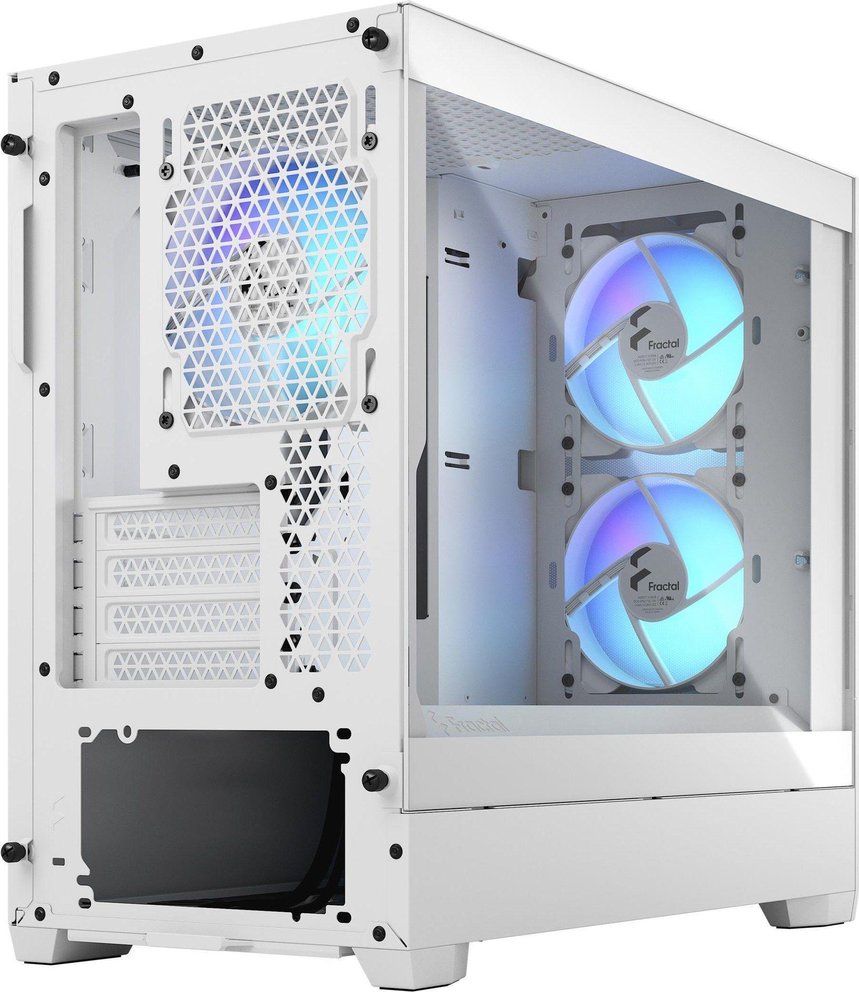 Caixa Mini Tower Micro-ATX FRACTAL DESIGN Pop Mini Air RGB TG Clear Tint (Micro ATX, Mini-ITX - ATX - Mini Tower - Branco)