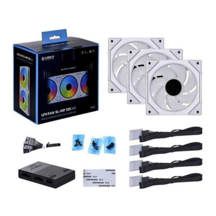 Ventoinhas LIAN LI UNI FAN SL-INF 120 (ARGB multicolorida - Branco), miniatura 5