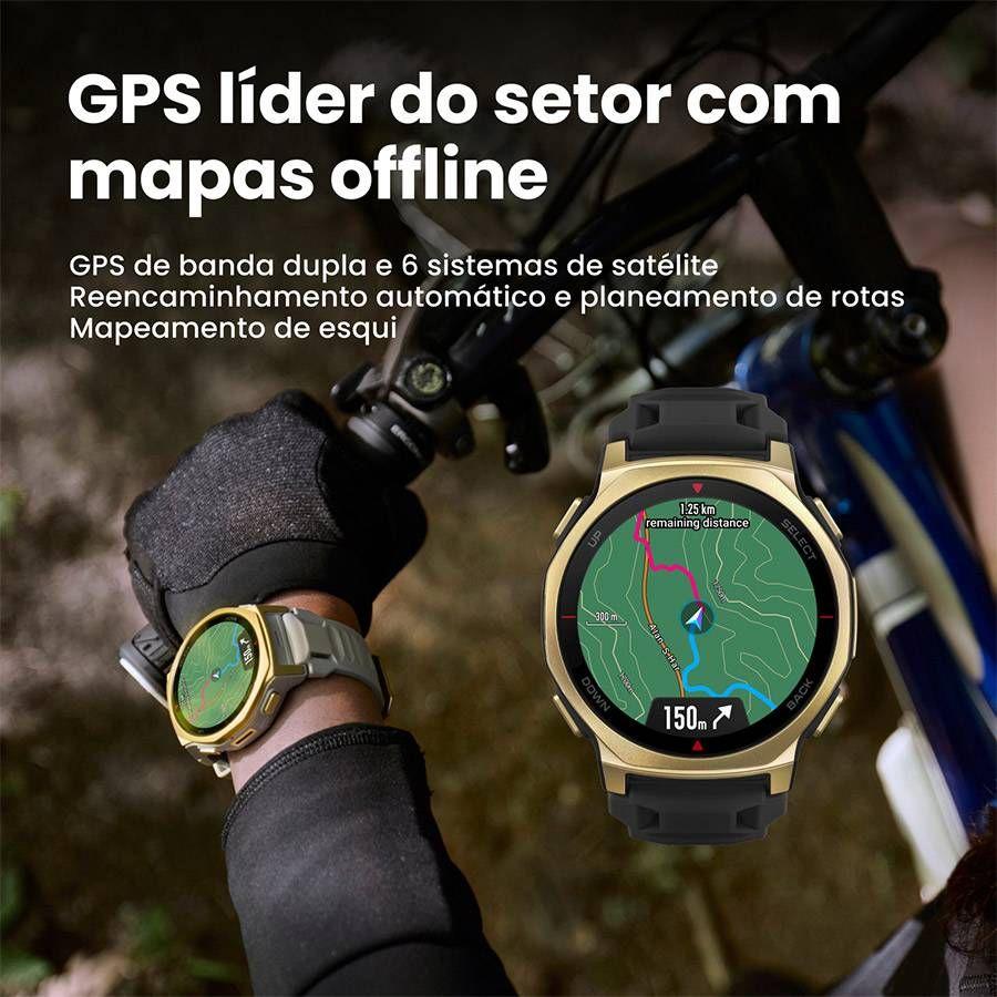 Smartwatch AMAZFIT T-Rex 3 Pro (Polímero e titânio - Preto Tático), miniatura 5