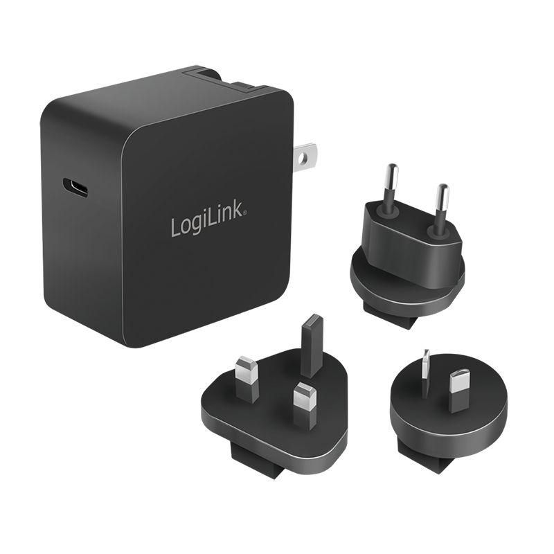 Carregador de Viagem LOGILINK PA0302 (65 W - Preto)