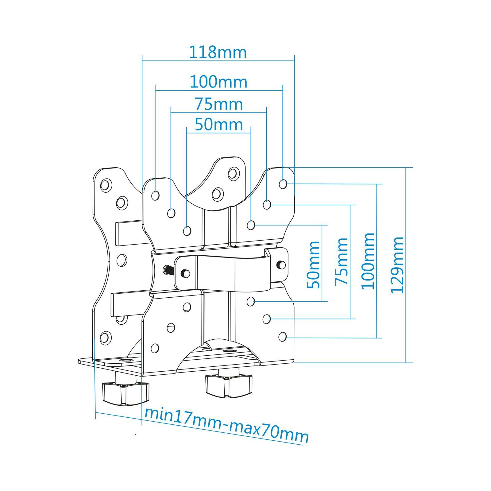 Suporte para Mini PC TOOQ TCCH0001-B (Preto) — miniatura 11