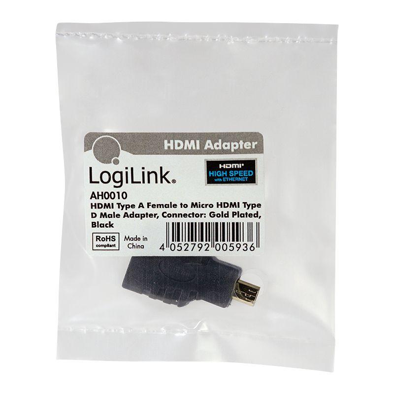 Adaptador HDMI LOGILINK AH0010 (Áudio, vídeo e dados Ethernet - 30 Hz - HDMI Tipo A - Preto), miniatura 4