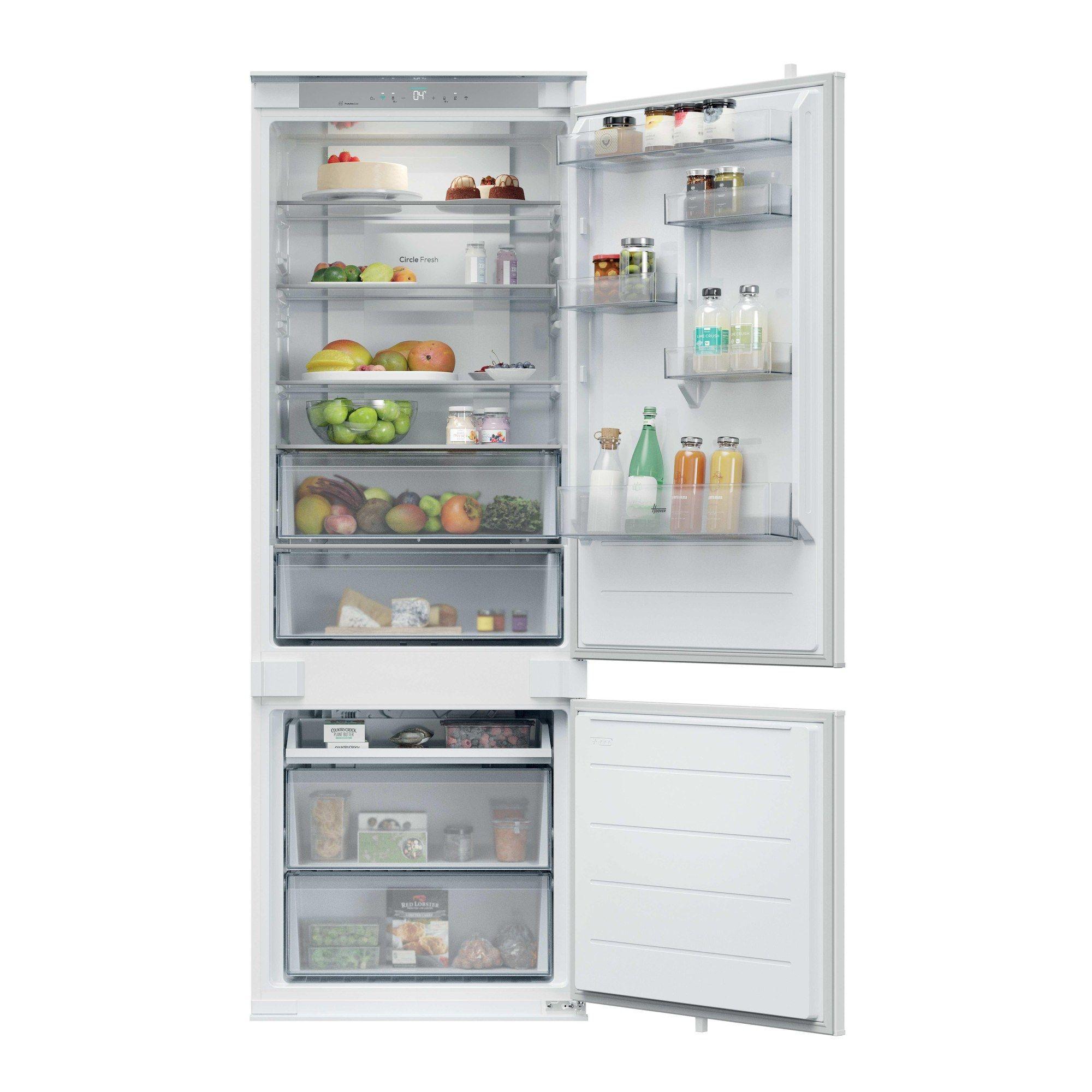 Frigorífico Combinado de Encastre HOOVER HONBQT3719EW (382 l - 193,5x69x55 cm - 194 cm - Branco)