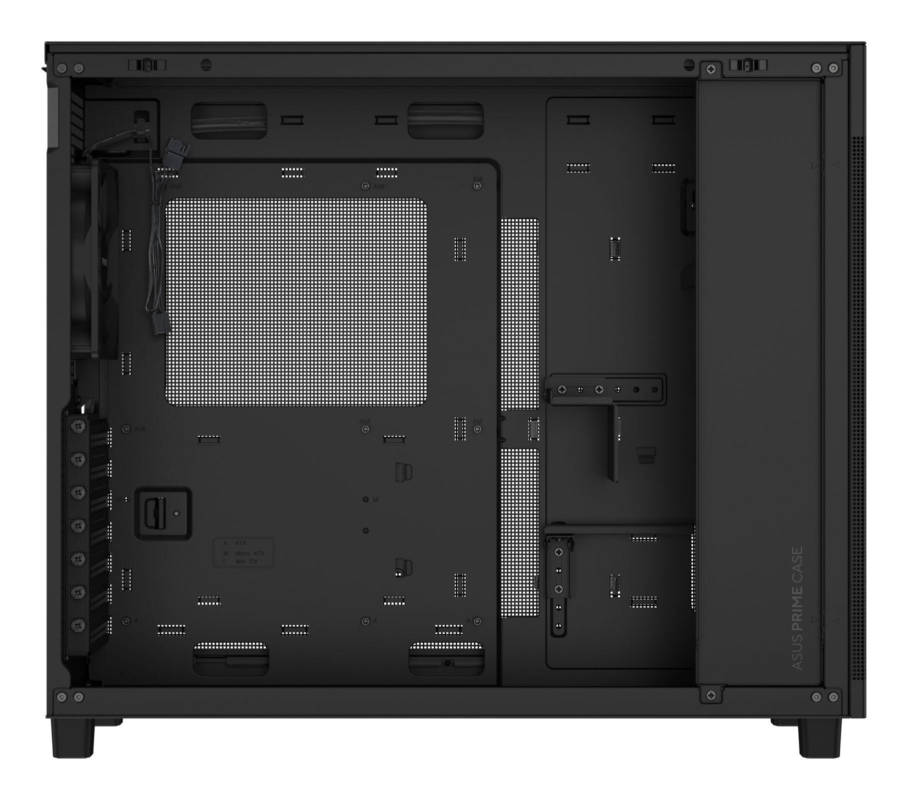 Caixa PC ASUS Prime AP303 Mesh (ATX, micro ATX, Mini-ITX - Midi Tower - ATX, micro-ATX, Mini-ITX - Preto) — miniatura 4