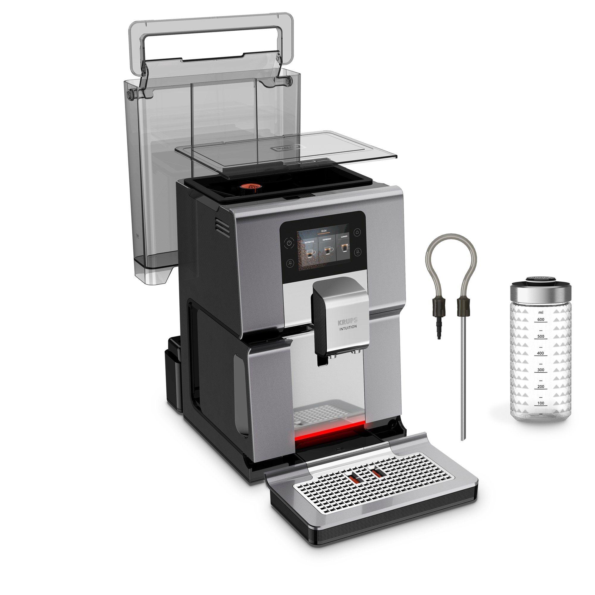 Máquina de Café Expresso KRUPS EA875E10 Intuition Experience+ (Café moído - 1450 W - 3 l - Cinzento) — miniatura 2