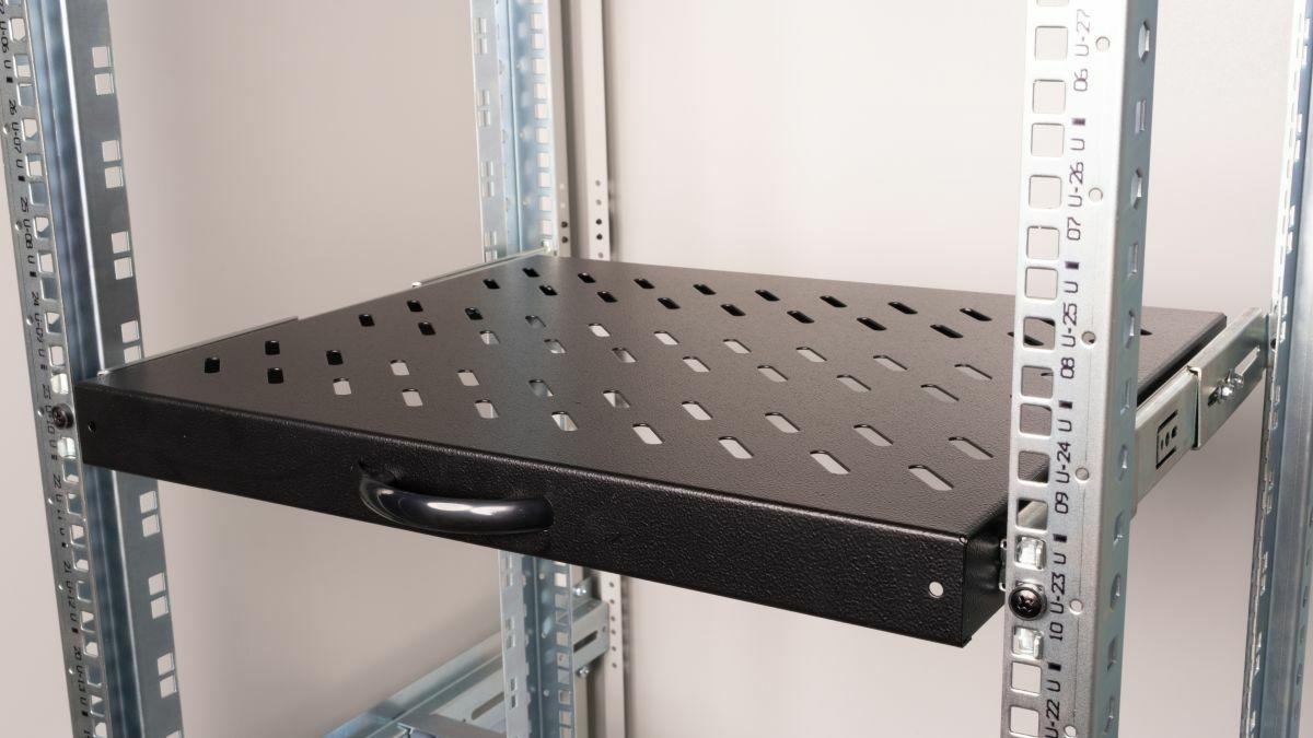 Prateleira Deslizante para Rack EQUIP EZVS-19-1-60-B (19" - 1U - 60 cm - Preto), miniatura 3