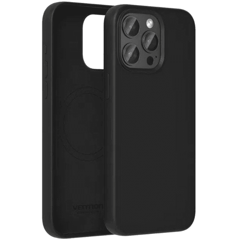 Capa de Silicone VENTION KUEB0-20 (iPhone 14 Plus - MagSafe - Silicone - Preto)