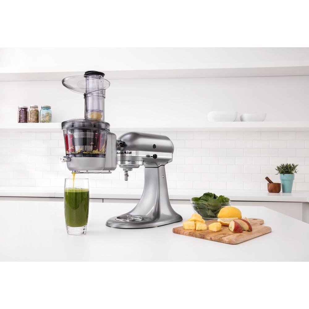 Acessório Espremedor Lento de Sumos KITCHENAID 5KSM1JA (Altura 29,5 cm - Prateado) — miniatura 3