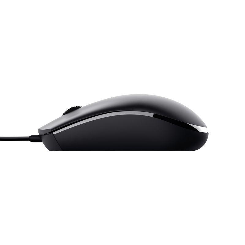 Rato TRUST TM-101 Eco (Ambidestro - 1200 DPI - Ótico - Preto) — miniatura 3