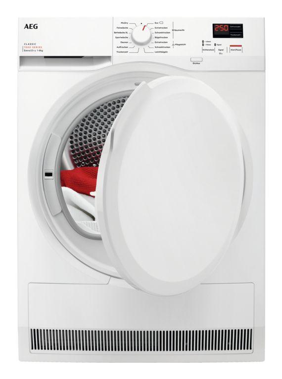 Máquina de Secar Roupa Independente AEG Series 7000 TR7C40588 (8 kg - Bomba de calor - Direita - Branco)