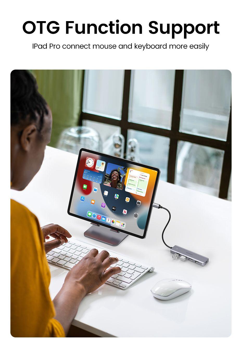 Hub USB-C UGREEN 70336 (0,15 m - Prateado) — miniatura 10