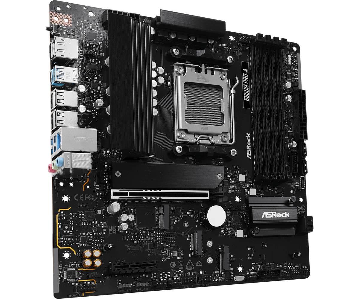 Motherboard ASROCK B850M Pro-A (AM5 - micro-ATX - Duplo canal - Preto) — miniatura 3