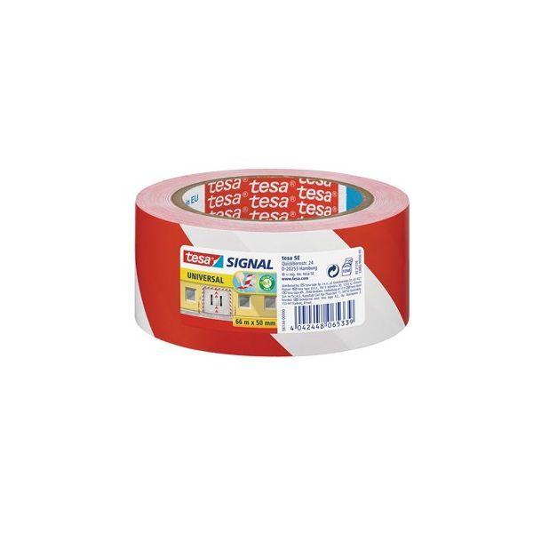 Fita Adesiva de Sinalização TESA 58134-00000-00 (Polipropileno - Vermelho/Branco), miniatura 2