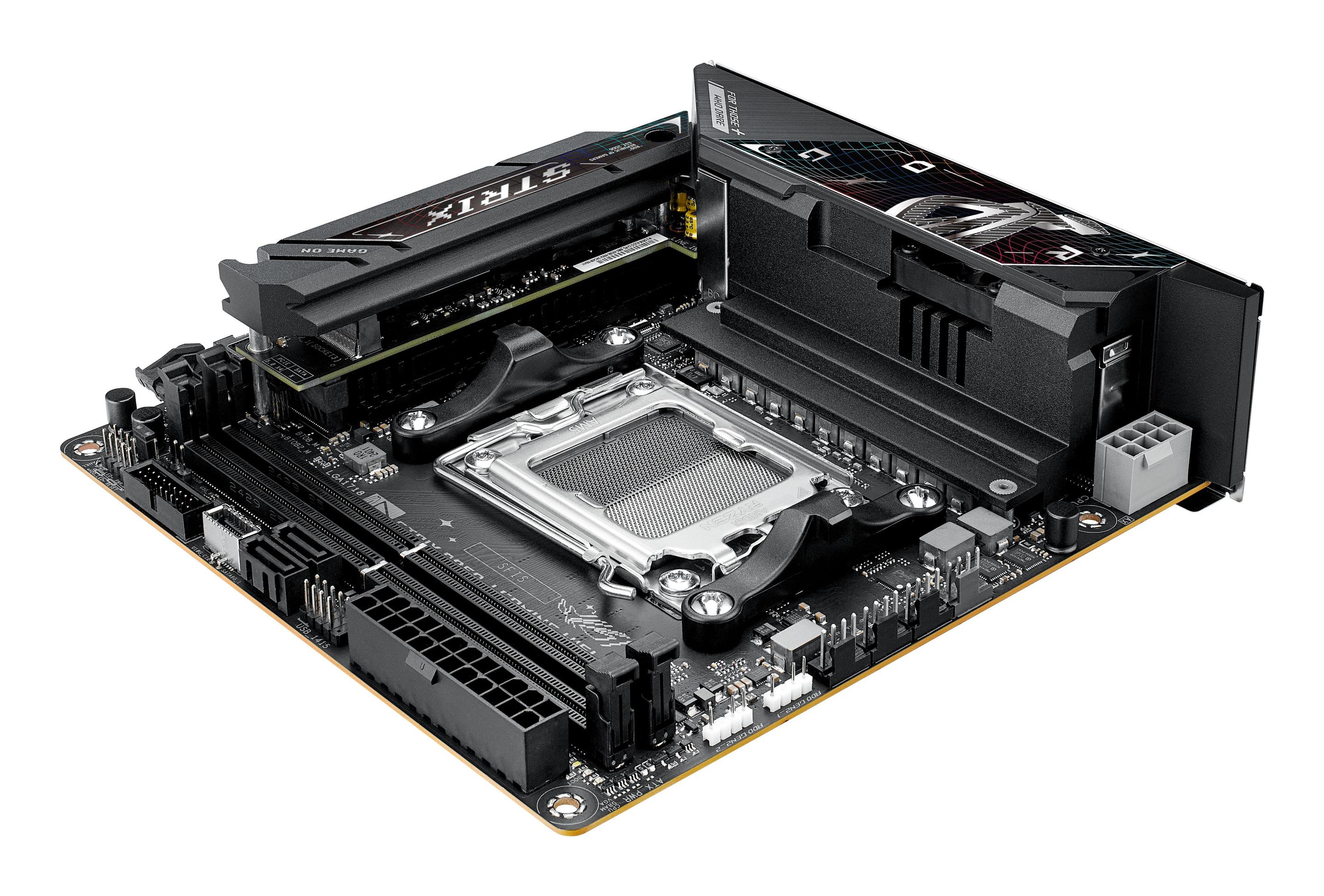 Motherboard ASUS ROG STRIX B850-I GAMING WIFI (AM5 - mini-ITX - Duplo canal - Preto), miniatura 8