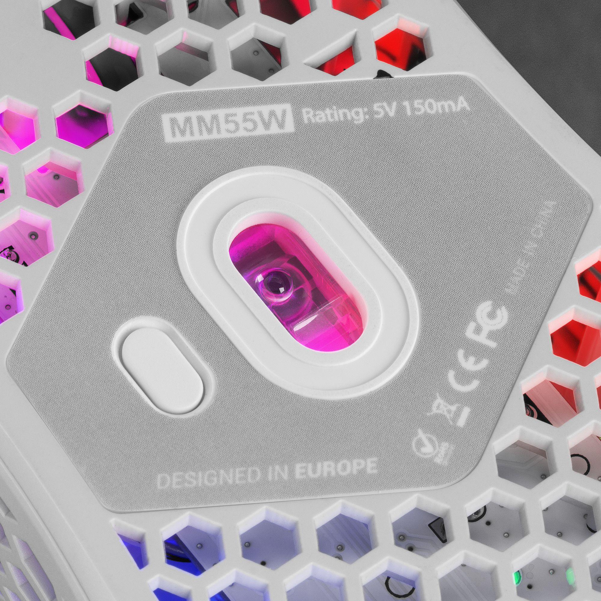 Rato Gaming MARS GAMING MM55 (Mão direita - 12800 DPI - Ótico - Branco) — miniatura 6