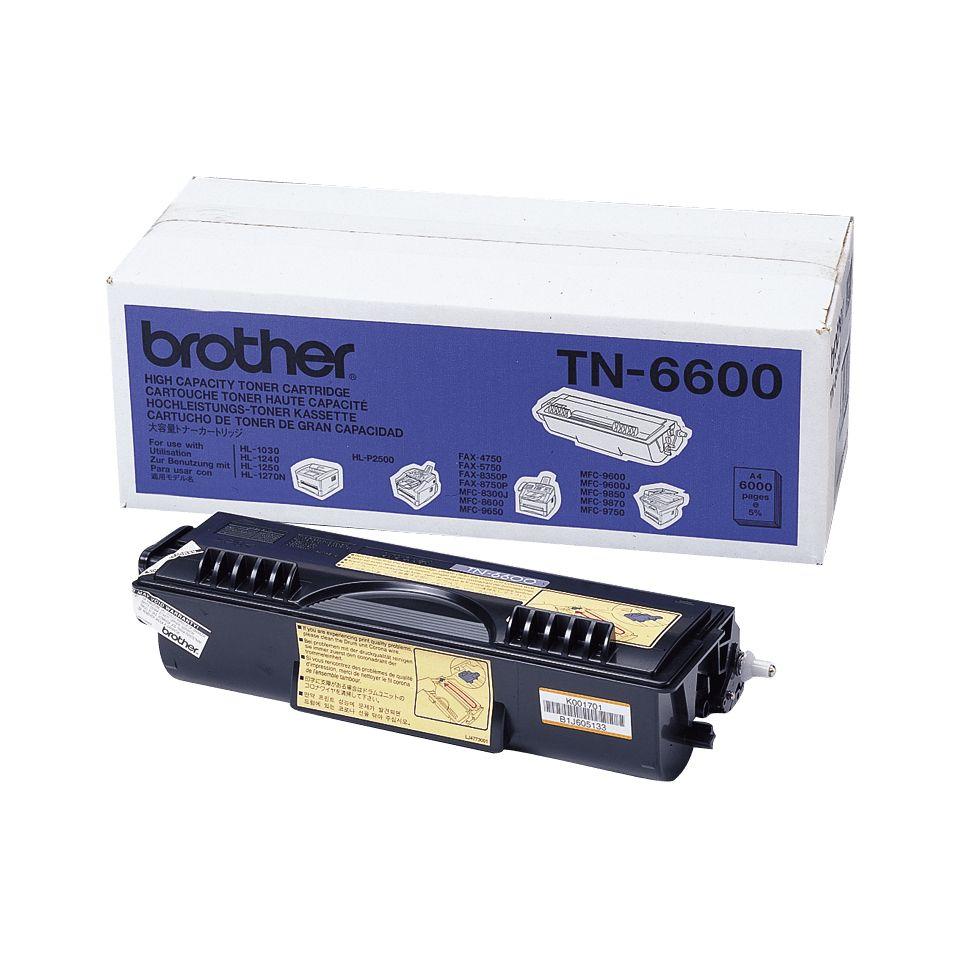Toner BROTHER TN6600 (6000 páginas - Preto)