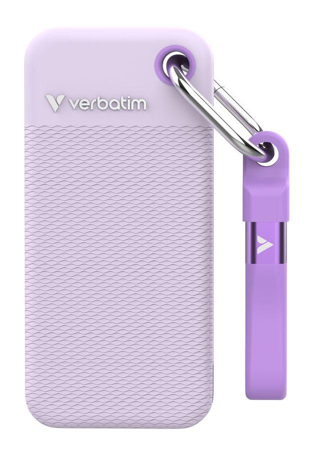 SSD VERBATIM Pocket SSD 32322 (1 TB - M.2 - USB Type-C - Roxo)