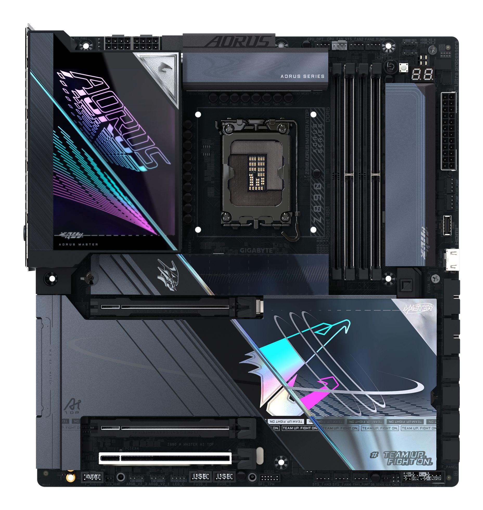 Motherboard GIGABYTE Z890 AORUS MASTER AI TOP (LGA 1851 - Intel Core Ultra - E-ATX - Preto), miniatura 2