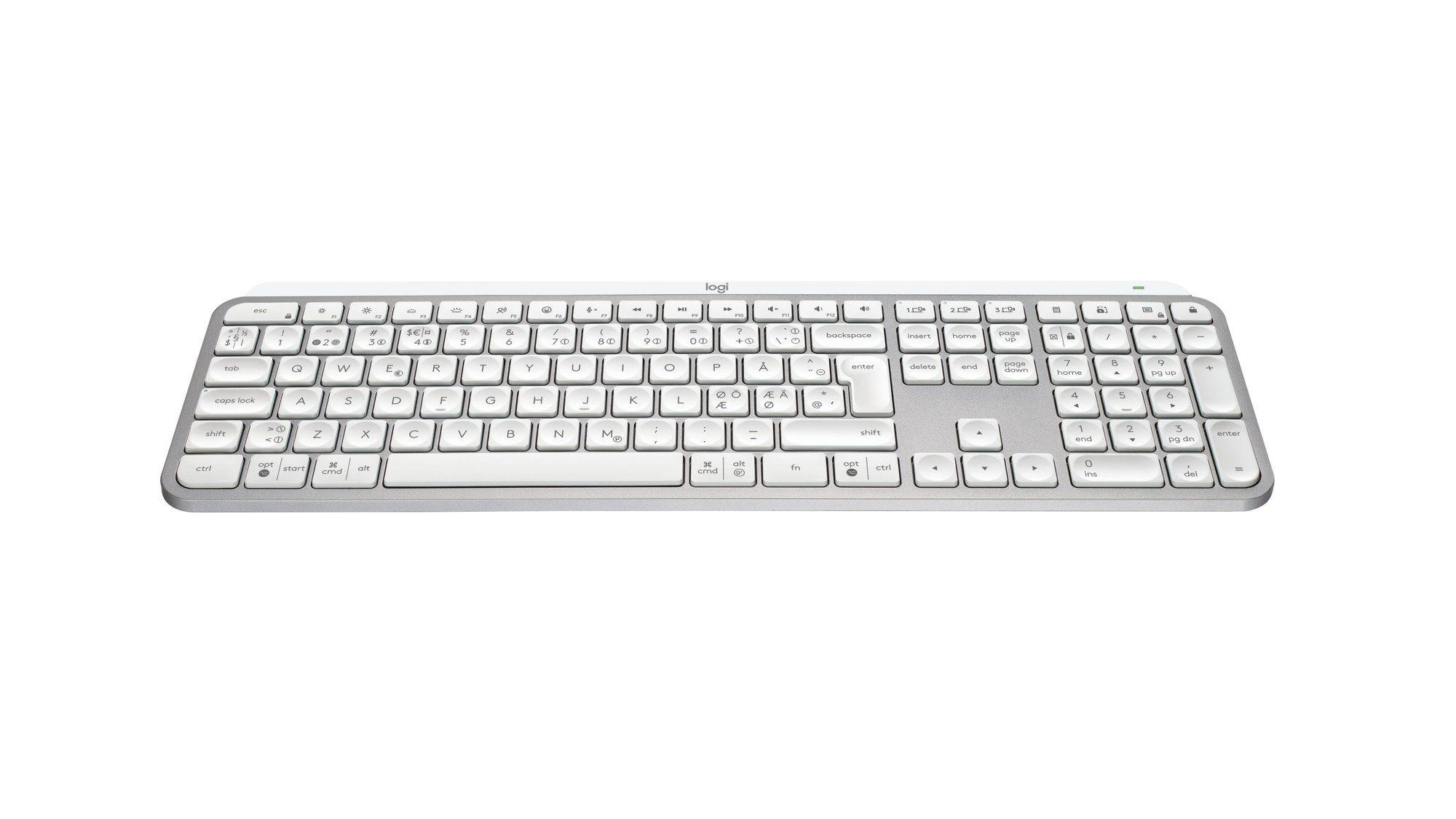 Teclado LOGITECH MX Keys S (Nórdico - Teclas tesoura - Tamanho completo - Cinzento Claro) — miniatura 6
