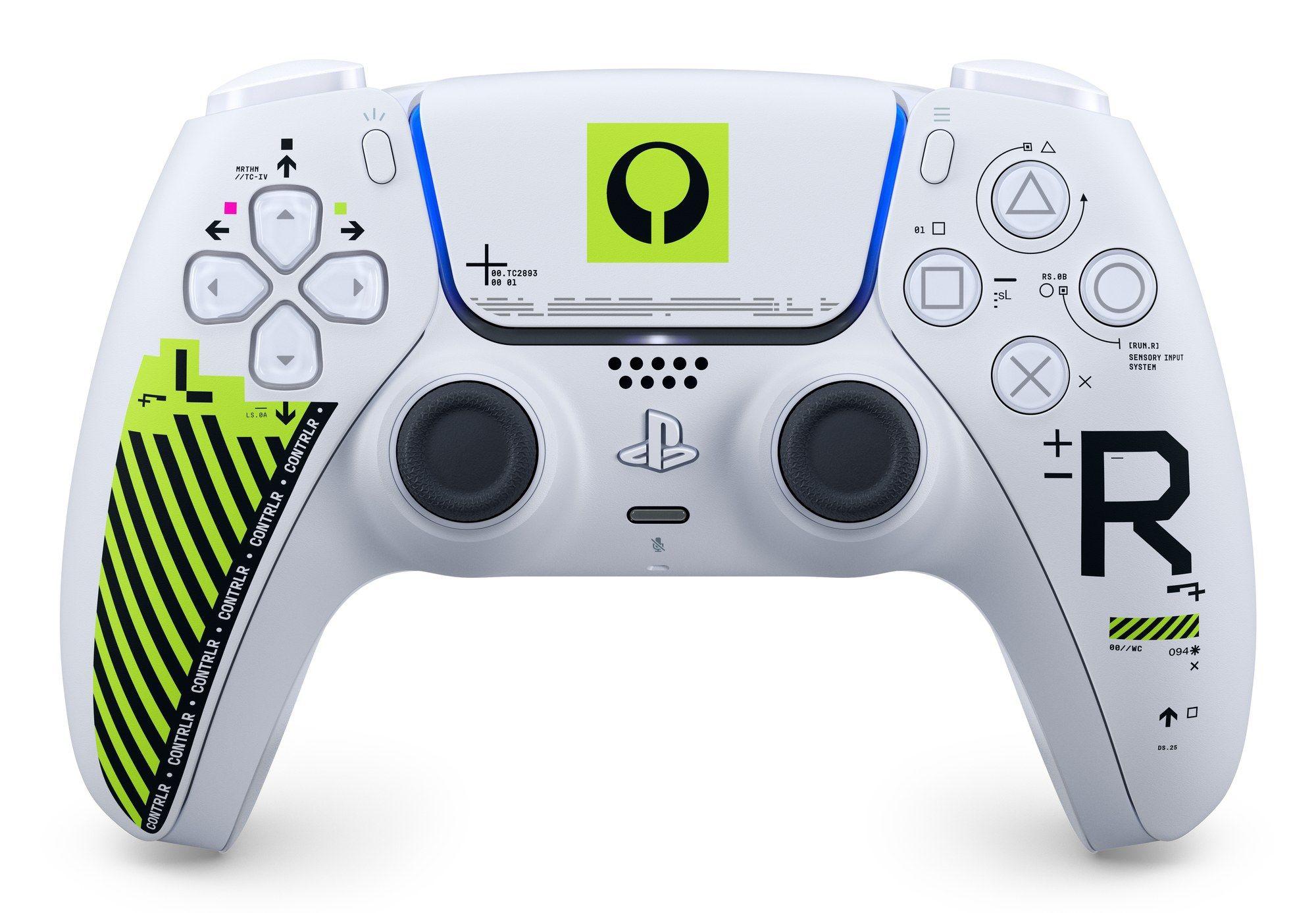 Comando Sem Fios SONY DualSense PS5 Marathon Limited Edition (Com fios e sem fios - Branco/Verde)