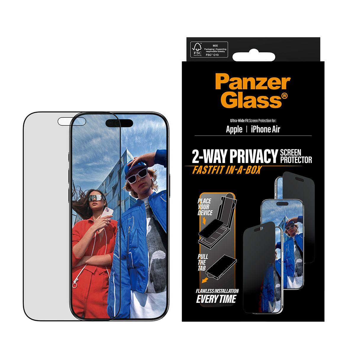 Película de Proteção de Ecrã PANZERGLASS PG53680 (Apple iPhone Air - Apple - Transparente), miniatura 2