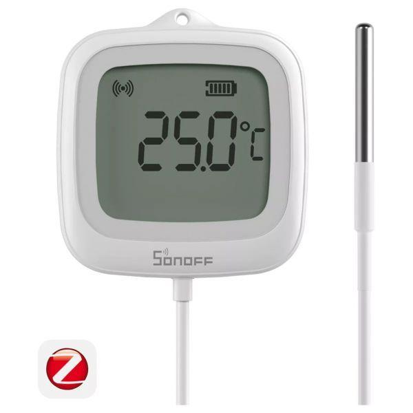 Sensor Inteligente de Temperatura SONOFF SNZB-02LD (Transparente)