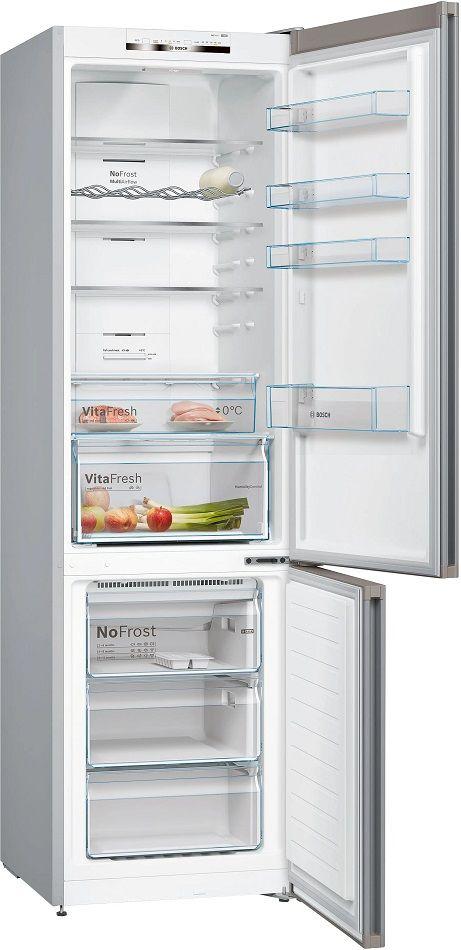 Frigorífico Combinado Independente BOSCH KGN39VIDB (368 l - 203x60x66 cm - 60 cm - Inox) — miniatura 2