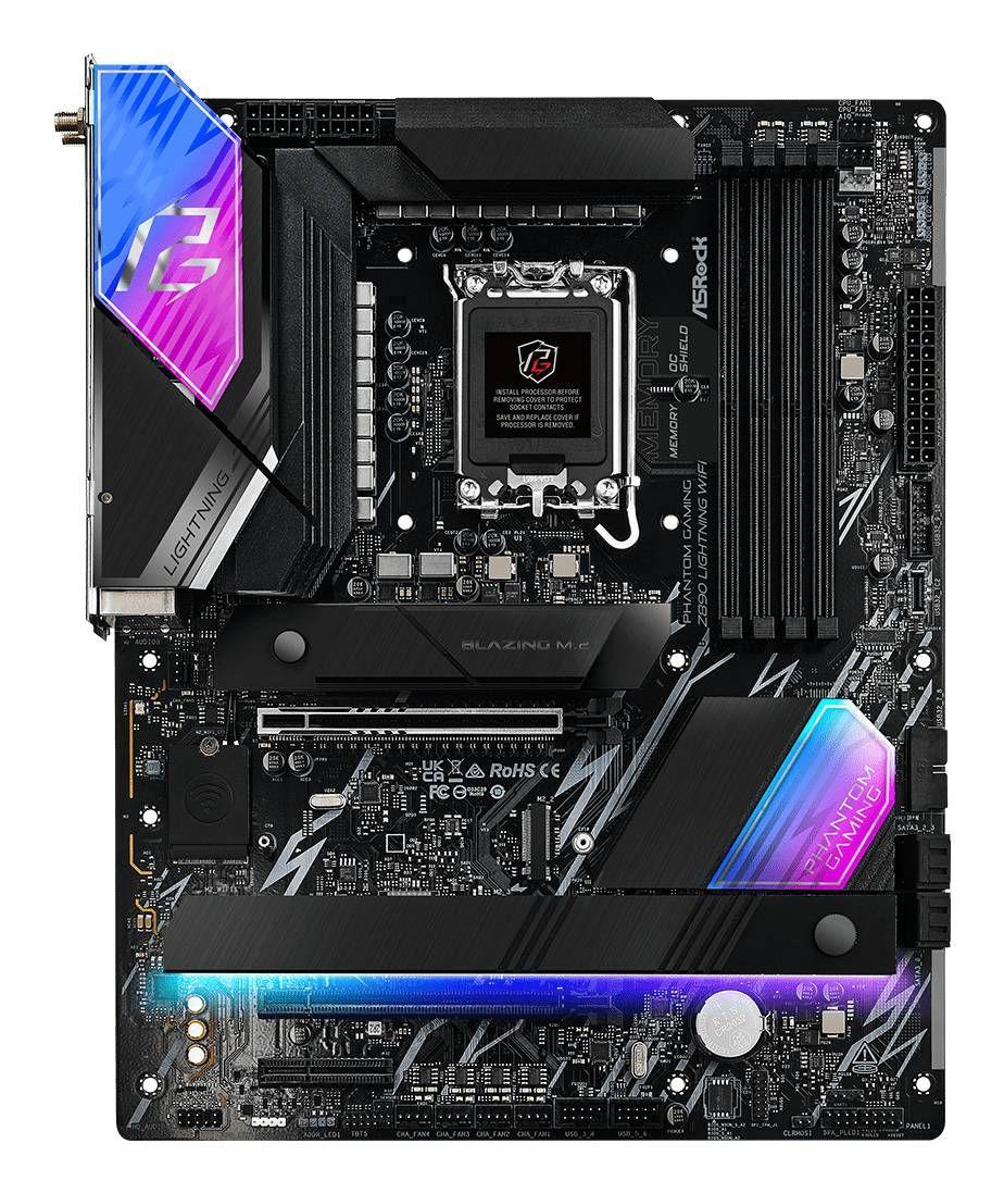 Motherboard ASROCK Phantom Gaming Z890 Lightning WiFi (LGA 1851 (Socket V1) - Intel Core Ultra - ATX), miniatura 3
