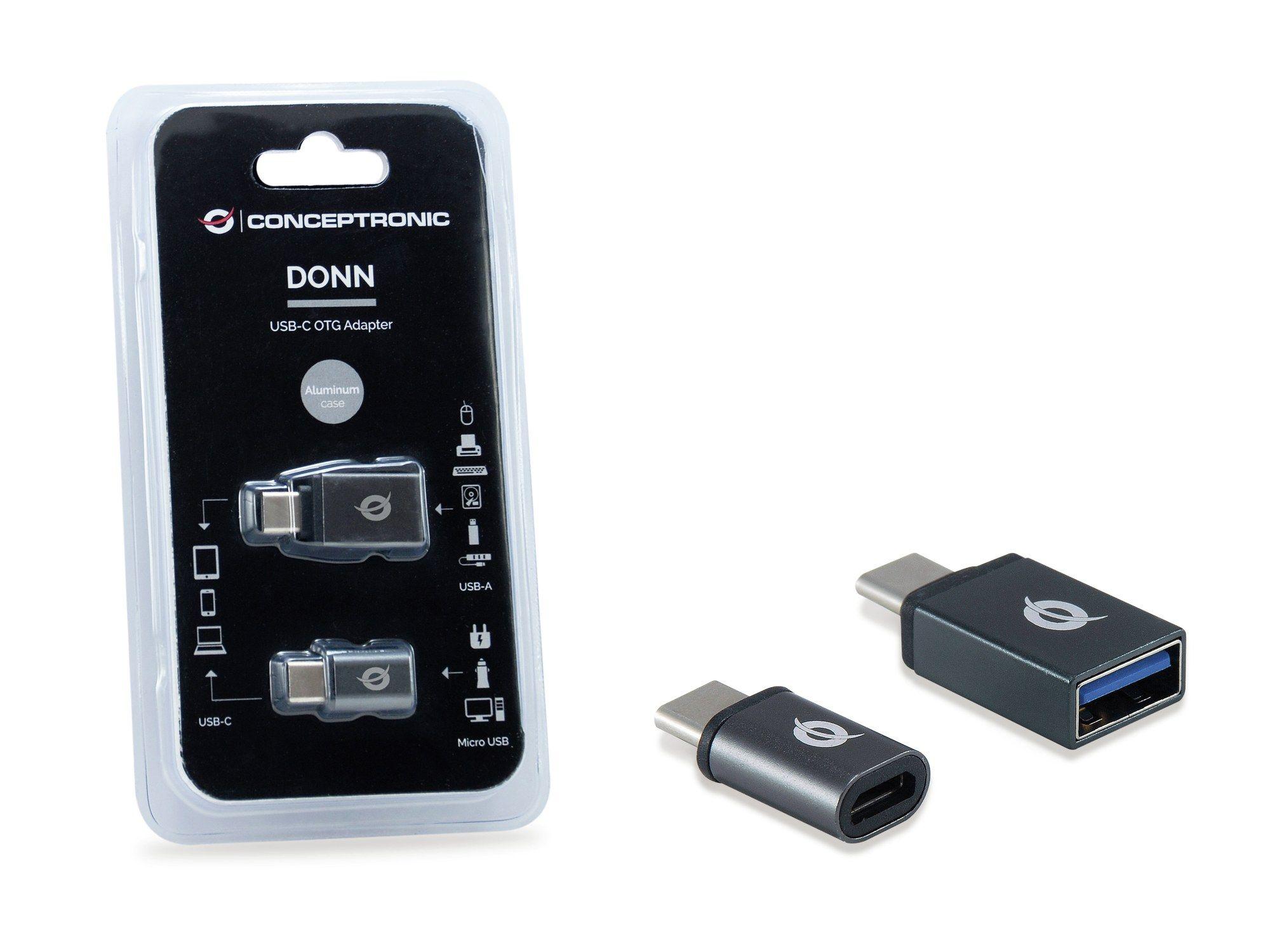 Conjunto de Adaptadores USB-C CONCEPTRONIC DONN04G (Preto), miniatura 3