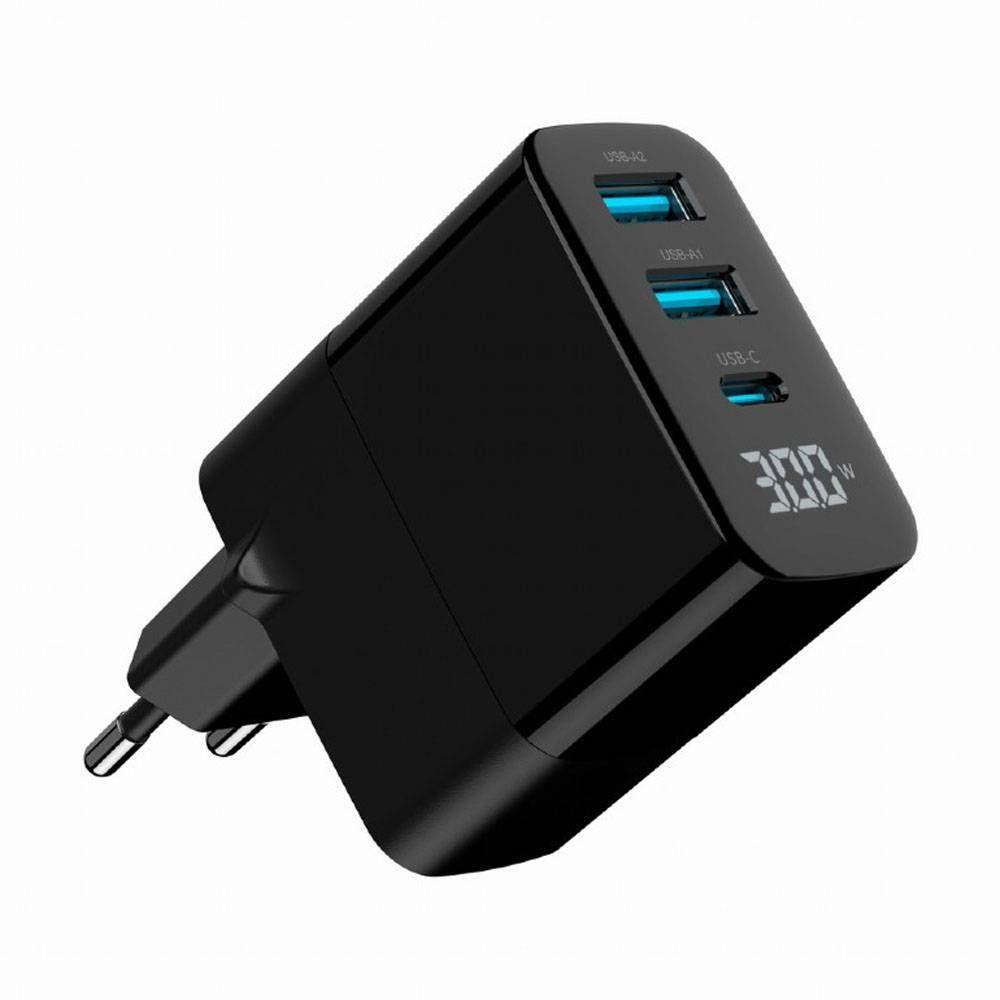 Carregador USB GEMBIRD TA-UC-PDQC30LCD-BK-02 (30 W - Preto), miniatura 4