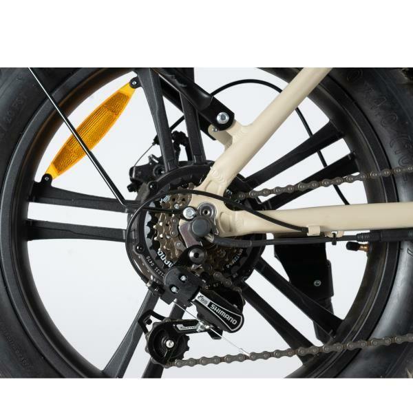 Bicicleta Elétrica NILOX X9 PLUS 20X4P (250 W - 20" - Preto e Areia) — miniatura 5