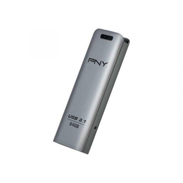 Pen Drive USB PNY Elite Steel (Deslizante - USB Tipo-A - 3.2 Gen 1 - Inox)