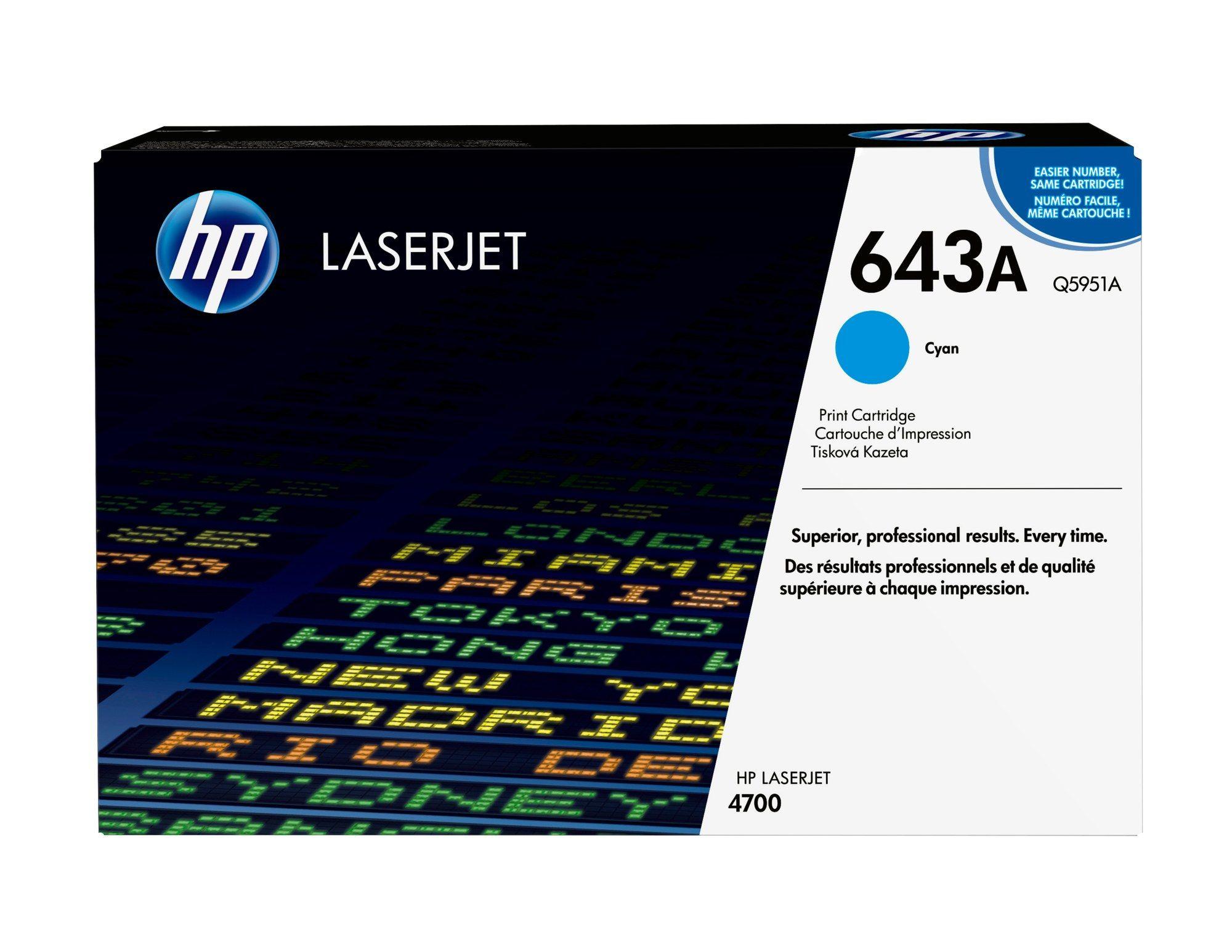 Toner HP 643A Q5951A (10.000 páginas - Ciano)