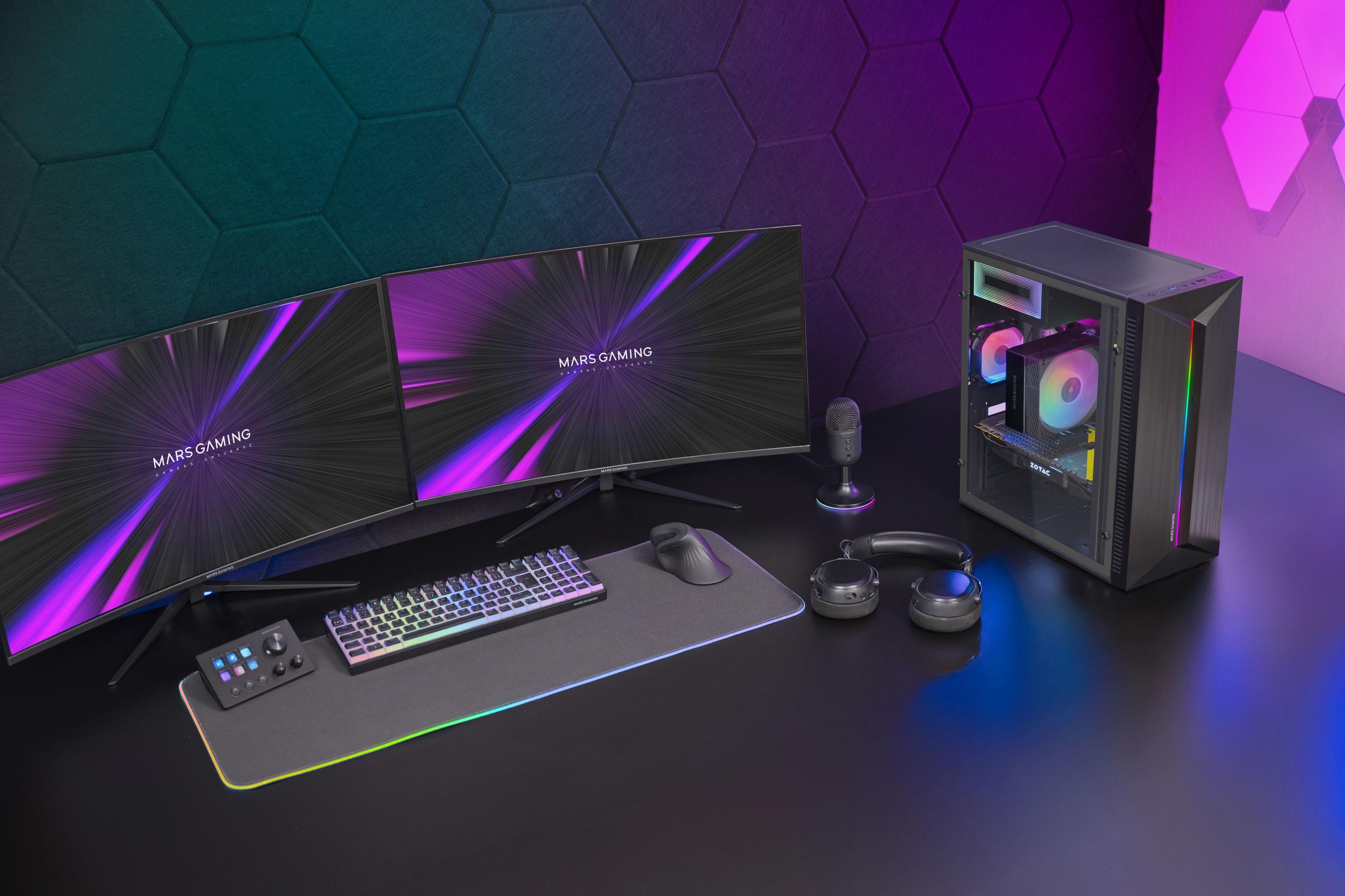 Caixa PC MARS GAMING MC-BLAZE (ATX, micro-ATX, Mini-ITX - Torre média - 15 cm - Preto) — miniatura 9