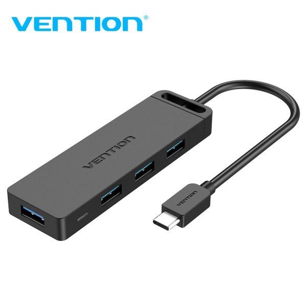 Hub USB-C VENTION TGKBB (0,15 m - USB-C - Preto) — miniatura 2