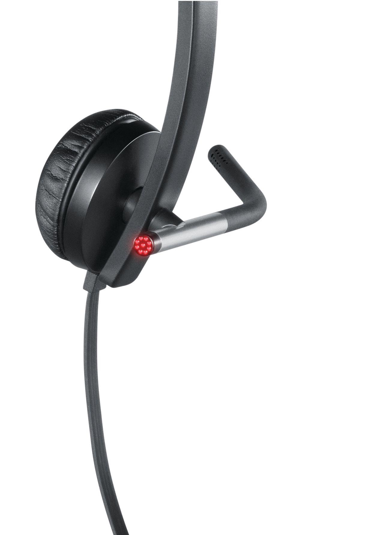 Headset LOGITECH H650e (Binaural - Com fios - Supra-aural - Preto), miniatura 3