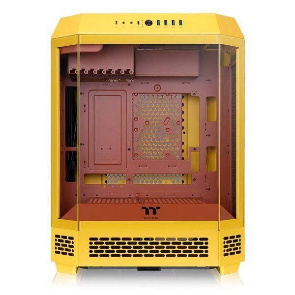 Caixa de Computador THERMALTAKE The Tower 600 (ATX, micro ATX, Mini-ITX - PS2 - 2,5" - Amarelo Butter Caramel)