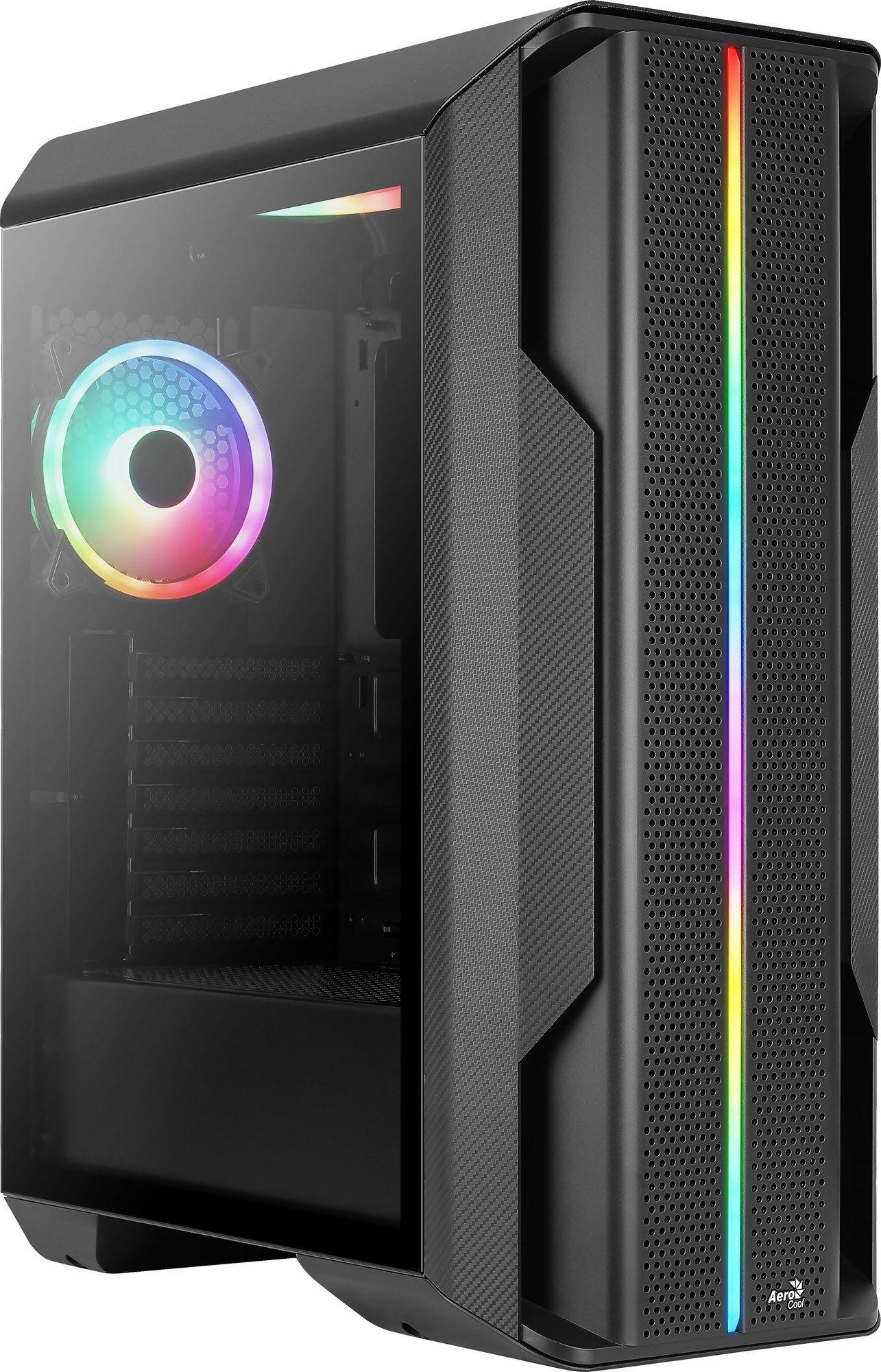 Caixa de Computador AEROCOOL Splinter Duo-G-BK-v1 (ATX, Micro ATX, Mini-ITX - Midi Tower - ABS, SPCC - Preto) — miniatura 5