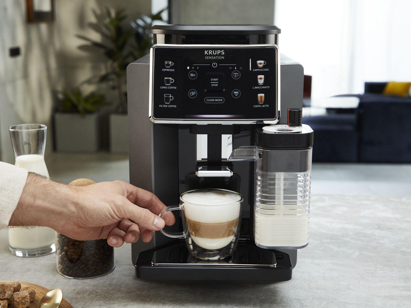 Máquina de Café Expresso Automática KRUPS EA912910 (Grãos de café - 1450 W - 1,7 l - Preto) — miniatura 3