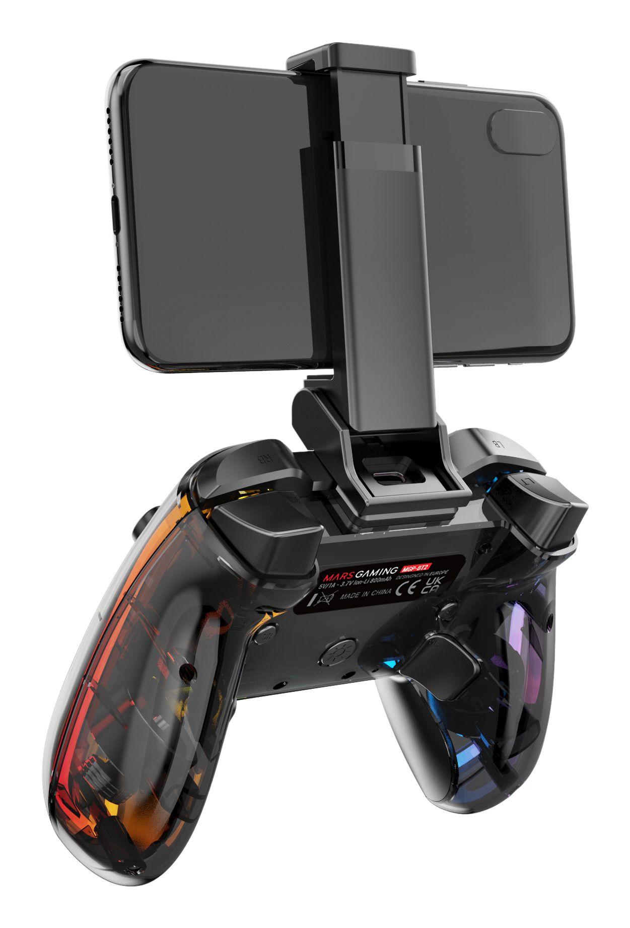 Comando MARS GAMING MGP-BT2 (USB Type-A para USB Type-C - Com fios e sem fios - Preto e Transparente) — miniatura 7