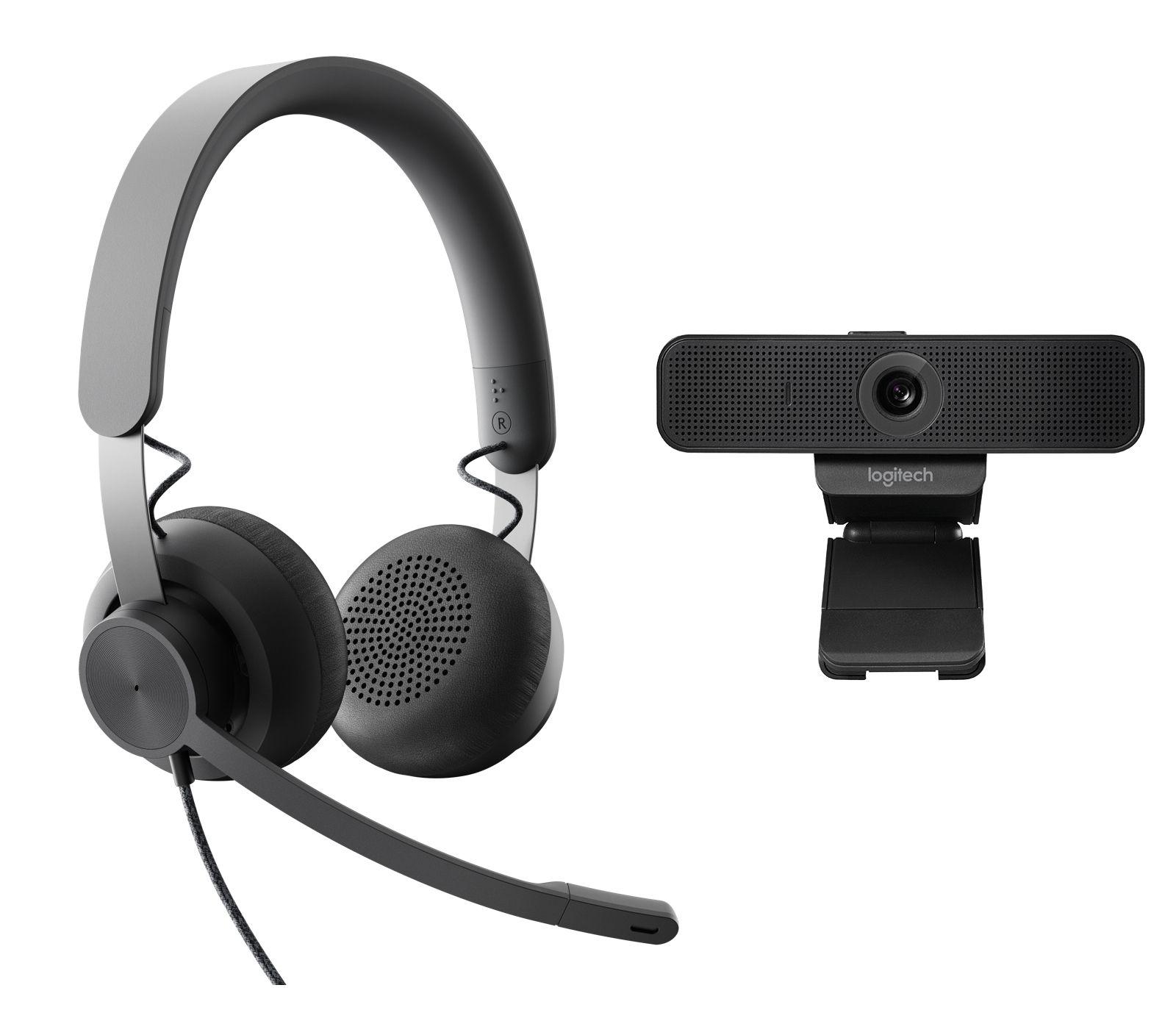 Kit de Videoconferência Pessoal LOGITECH Pro Personal Video Collaboration Kit (Binaural - Com fios - 4 cm - Grafite)