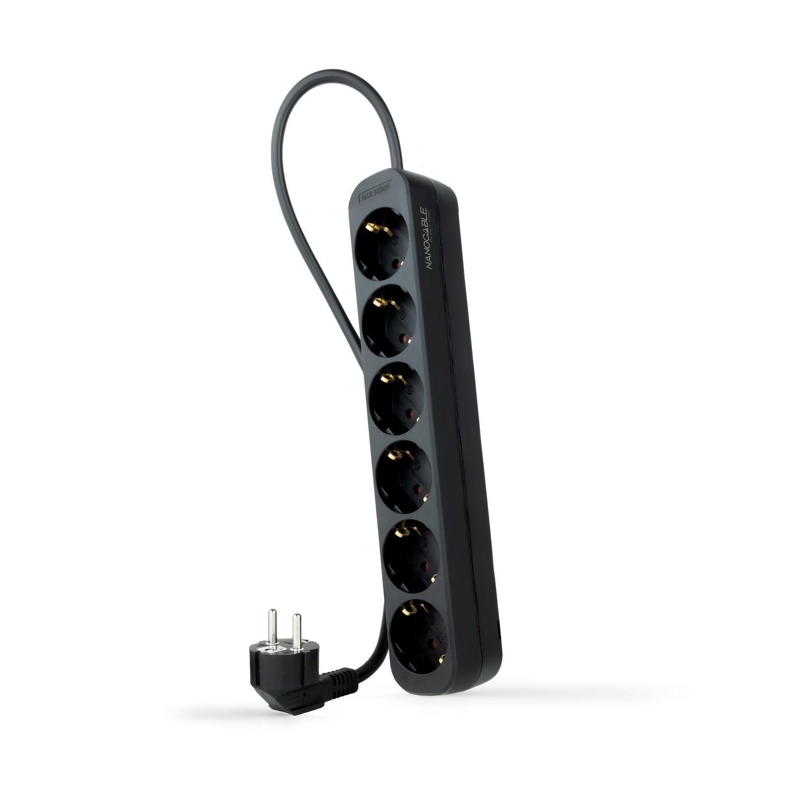 Extensão Elétrica NANOCABLE 10.37.0006-NS-BK (Preto)