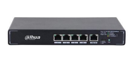 Switch DAHUA SMG1005 (2.5G Ethernet - 10/100/1000/2500 Mbit/s - 8 MB - Preto)