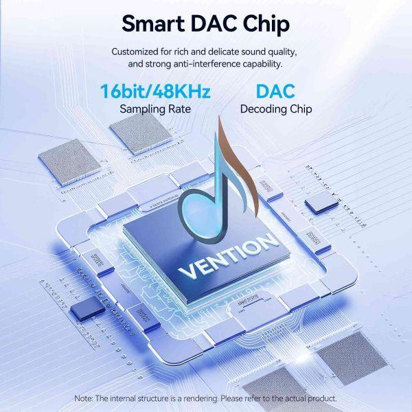 Cabo de Áudio DAC VENTION BIKHF (Cinzento) — miniatura 3