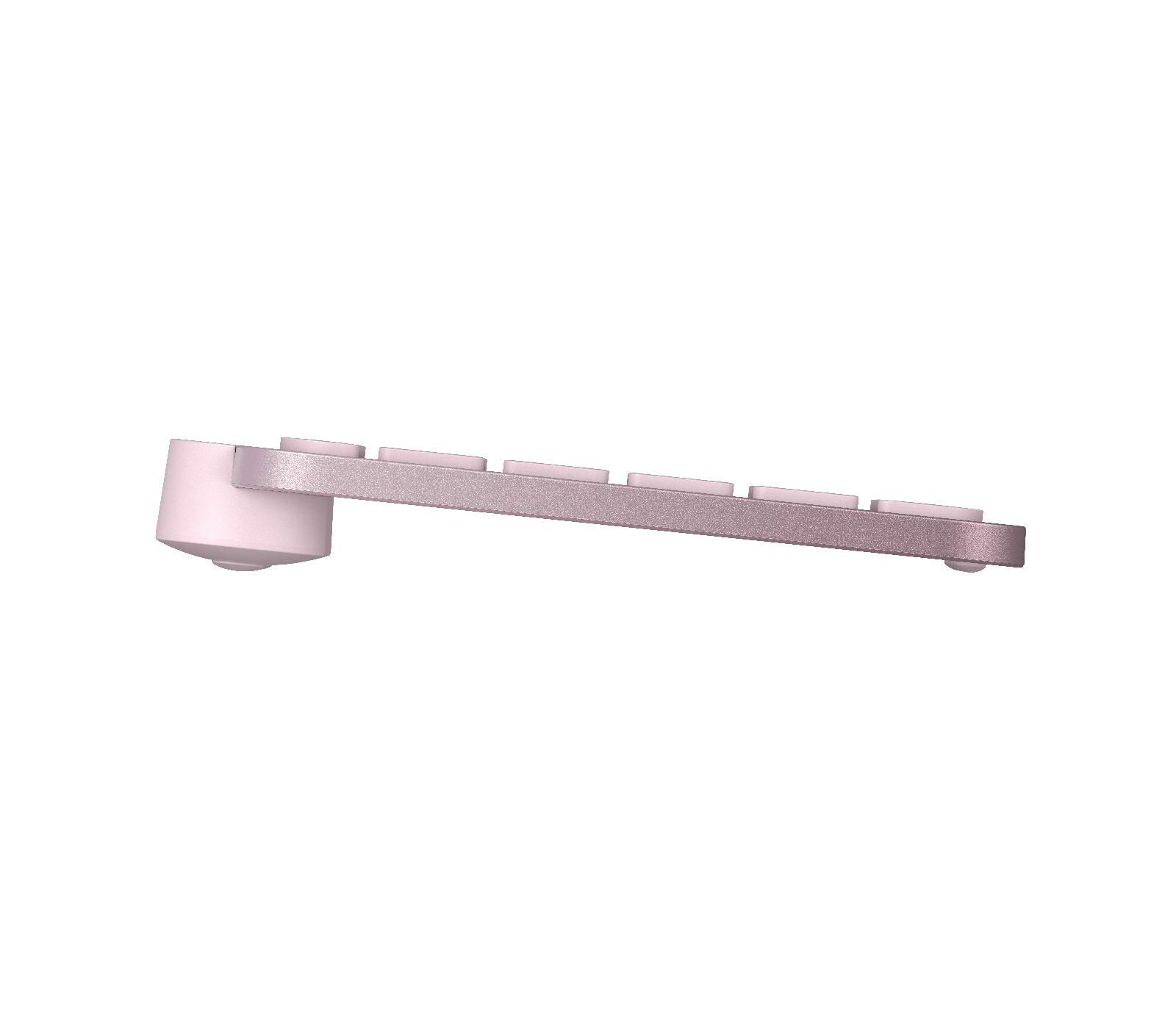 Teclado LOGITECH MX Keys Mini (Espanhol - RF Wireless + Bluetooth - Sem fios - Rosa) — miniatura 4