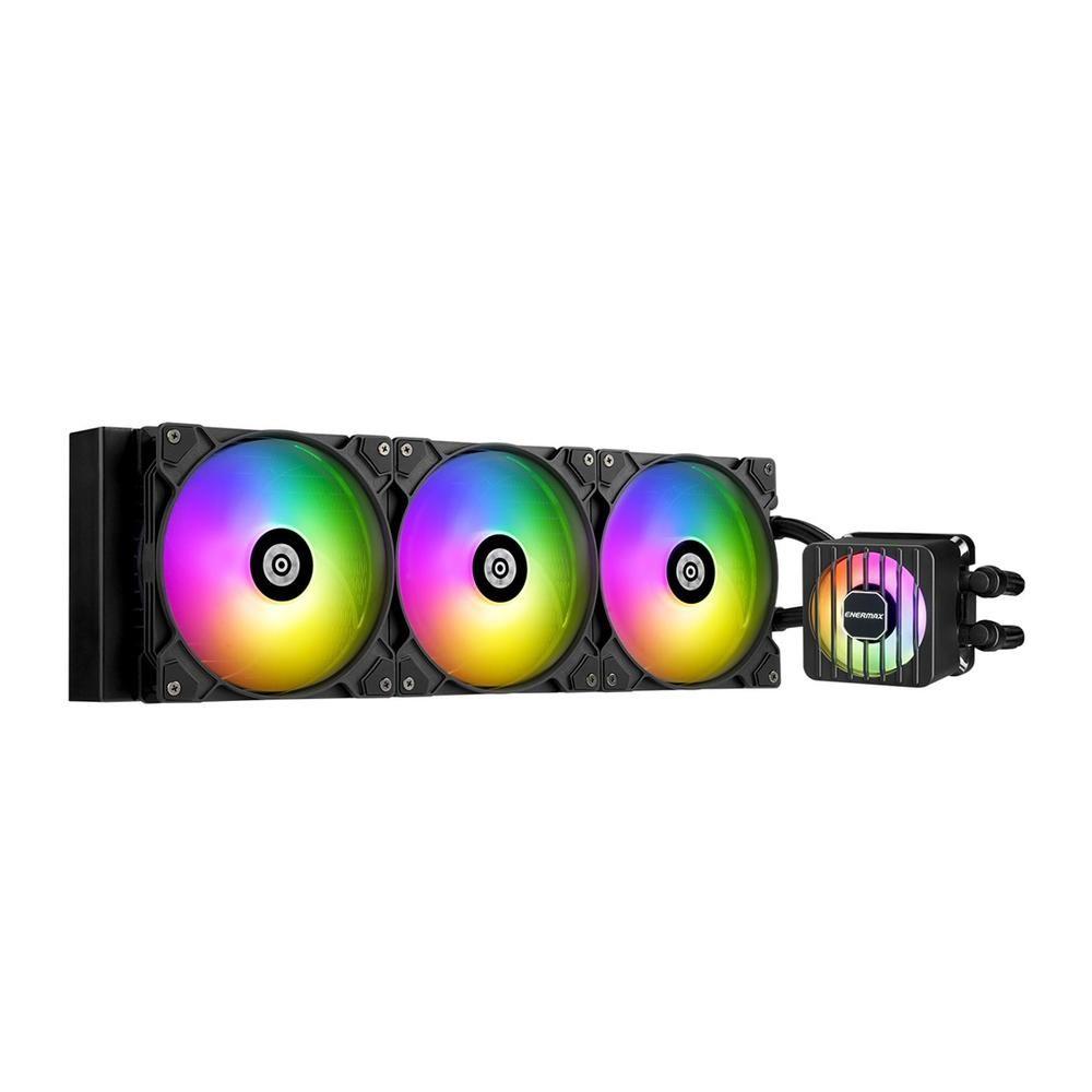 Kit de Refrigeração Líquida para CPU ENERMAX LIQMAXFLO ELC-LMF420T-ARGB (140 mm - 1700 RPM - RGB multicolor - Preto)